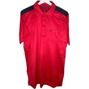 G Fore Polo Shirt Cherry Red Stretch Short Sleeve Performance Golf Men’s Large